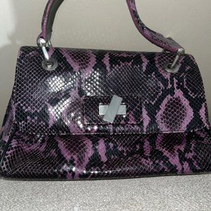 Donald J. Pliner snakeskin bag